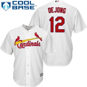 Wholesale Cheap Cardinals #12 Paul DeJong White New Cool Base Stitched MLB Jersey