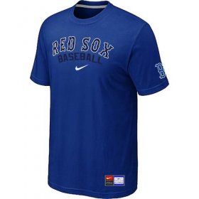 Wholesale Cheap Boston Red Sox Nike Short Sleeve Practice MLB T-Shirt Blue