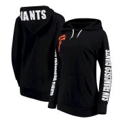 Wholesale Cheap San Francisco Giants G-III 4Her by Carl Banks Women's 12th Inning Pullover Hoodie Black