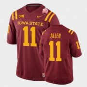 Wholesale Cheap Men Iowa State Cyclones #11 Chase Allen 2021 Fiesta Bowl Cardinal College Football Jersey