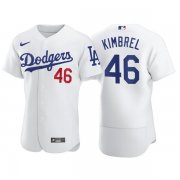 Wholesale Cheap Men's Los Angeles Dodgers #46 Craig Kimbrel White Flex Base Stitched Jersey