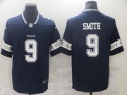 Wholesale Cheap Men Dallas Cowboys 9 Smith Blue Nike Vapor Untouchable Limited 2021 NFL Jersey