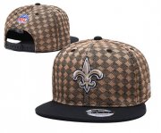 Wholesale Cheap Saints Team Logo Brown Black Adjustable Hat TX