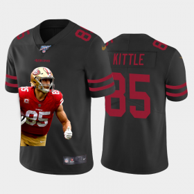 Cheap San Francisco 49ers #85 George Kittle Nike Team Hero 3 Vapor Limited NFL 100 Jersey Black