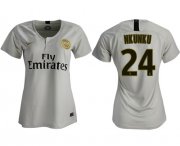 Wholesale Cheap Women's Paris Saint-Germain #24 Nkunku Away Soccer Club Jersey