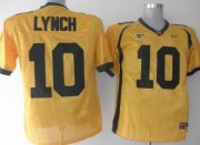Wholesale Cheap California Golden Bears #10 Lynch Yellow Jersey