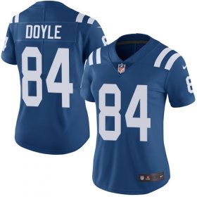 Wholesale Cheap Nike Colts #84 Jack Doyle Royal Blue Team Color Women\'s Stitched NFL Vapor Untouchable Limited Jersey