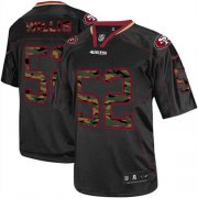 Wholesale Cheap Nike 49ers #52 Patrick Willis Black Men's Stitched NFL Elite Camo Fashion Jersey