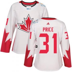 Wholesale Cheap Team Canada #31 Carey Price White 2016 World Cup Women\'s Stitched NHL Jersey