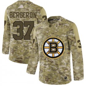 Wholesale Cheap Adidas Bruins #37 Patrice Bergeron Camo Authentic Stitched NHL Jersey