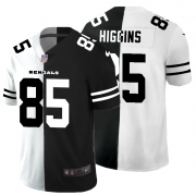 Cheap Cincinnati Bengals #85 Tee Higgins Men's Black V White Peace Split Nike Vapor Untouchable Limited NFL Jersey