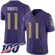 Wholesale Cheap Nike Ravens #11 Seth Roberts Purple Men's Stitched NFL Limited Rush 100th Season Jersey