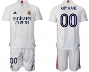 Wholesale Cheap Men 2020-2021 club Real Madrid home customized white Soccer Jerseys