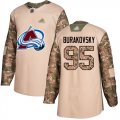 Wholesale Cheap Adidas Avalanche #95 Andre Burakovsky Camo Authentic 2017 Veterans Day Stitched NHL Jersey