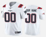 Wholesale Cheap Men's New England Patriots Customized New White Vapor Untouchable Stitched Limited Jersey