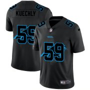 Wholesale Cheap Carolina Panthers #59 Luke Kuechly Men's Nike Team Logo Dual Overlap Limited NFL Jersey Black