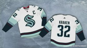 Wholesale Cheap Seattle Kraken #32 Kraken Adidas 2020 New Team White Road Authentic Stitched NHL Jersey