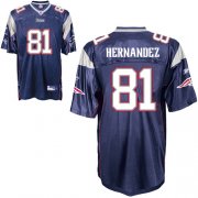 Wholesale Cheap Patriots #81 Aaron Hernandez Dark Blue Stitched NFL Jersey