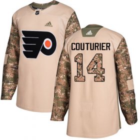 Wholesale Cheap Adidas Flyers #14 Sean Couturier Camo Authentic 2017 Veterans Day Stitched NHL Jersey