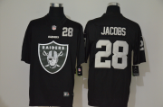 Wholesale Cheap Men's Las Vegas Raiders #28 Josh Jacobs Black 2020 Big Logo Number Vapor Untouchable Stitched NFL Nike Fashion Limited Jersey