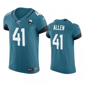 Wholesale Cheap Jacksonville Jaguars #41 Josh Allen Teal 25th Season Vapor Elite Stitched NFL Jersey