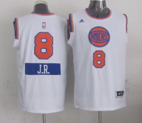 Wholesale Cheap New York Knicks #8 J.R. Smith Revolution 30 Swingman 2014 Christmas Day White Jersey
