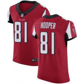 Wholesale Cheap Nike Falcons #81 Austin Hooper Red Team Color Men\'s Stitched NFL Vapor Untouchable Elite Jersey