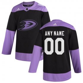 Wholesale Cheap Anaheim Ducks Adidas Hockey Fights Cancer Custom Practice Jersey Black