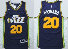 Wholesale Cheap Utah Jazz #20 Gordon Hayward Revolution 30 Swingman 2014 New Navy Blue Swingman Jersey