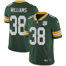 Wholesale Cheap Nike Packers #38 Tramon Williams Green Team Color Men\'s 100th Season Stitched NFL Vapor Untouchable Limited Jersey