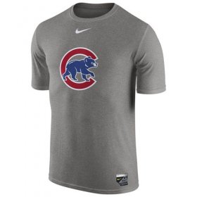 Wholesale Cheap Chicago Cubs Nike Authentic Collection Legend Logo 1.5 Performance T-Shirt Gray