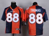 Wholesale Cheap Nike Broncos #88 Demaryius Thomas Orange/Navy Blue Men's Stitched NFL Elite Split Jersey