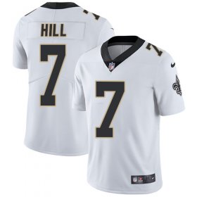 Wholesale Cheap Nike Saints #7 Taysom Hill White Men\'s Stitched NFL Vapor Untouchable Limited Jersey