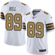 Wholesale Cheap Nike Saints #89 Josh Hill White Men's Stitched NFL Limited Rush Jersey