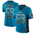 Wholesale Cheap Nike Panthers #59 Luke Kuechly Blue Alternate Men's Stitched NFL Limited Rush Drift Fashion Jersey