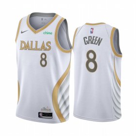 Wholesale Cheap Nike Mavericks #8 Josh Green White NBA Swingman 2020-21 City Edition Jersey