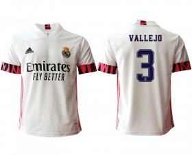 Wholesale Cheap Men 2020-2021 club Real Madrid home aaa version 3 white Soccer Jerseys