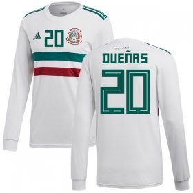 Wholesale Cheap Mexico #20 Duenas Away Long Sleeves Soccer Country Jersey
