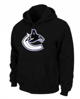 Wholesale Cheap NHL Vancouver Canucks Big & Tall Logo Pullover Hoodie Black
