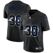 Wholesale Cheap Los Angeles Rams #30 Todd Gurley II Men's Nike Team Logo Dual Overlap Limited NFL Jersey Black