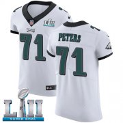 Wholesale Cheap Nike Eagles #71 Jason Peters White Super Bowl LII Men's Stitched NFL Vapor Untouchable Elite Jersey