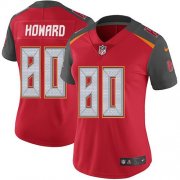 Wholesale Cheap Nike Buccaneers #80 O. J. Howard Red Team Color Women's Stitched NFL Vapor Untouchable Limited Jersey