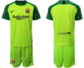 Wholesale Cheap Barcelona Blank Green Goalkeeper Soccer Club Jersey