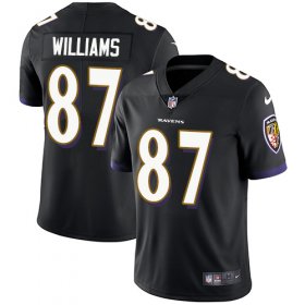 Wholesale Cheap Nike Ravens #87 Maxx Williams Black Alternate Youth Stitched NFL Vapor Untouchable Limited Jersey