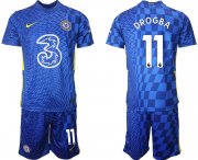 Wholesale Cheap Men 2021-2022 Club Chelsea FC home blue 11 Nike Soccer Jerseys