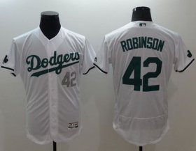 Wholesale Cheap Dodgers #42 Jackie Robinson White Celtic Flexbase Authentic Collection Stitched MLB Jersey