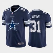 Wholesale Cheap Dallas Cowboys #31 Trevon Diggs Navy Blue Men's Nike Big Team Logo Vapor Limited NFL Jersey