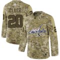 Wholesale Cheap Adidas Capitals #20 Lars Eller Camo Authentic Stitched NHL Jersey