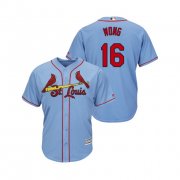 Wholesale Cheap Cardinals #16 Kolten Wong Horizon Blue Alternate 2019 Cool Base Stitched MLB Jersey