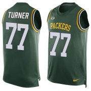 Wholesale Cheap Nike Packers #77 Billy Turner Green Team Color Men's Stitched NFL Limited Tank Top Jersey